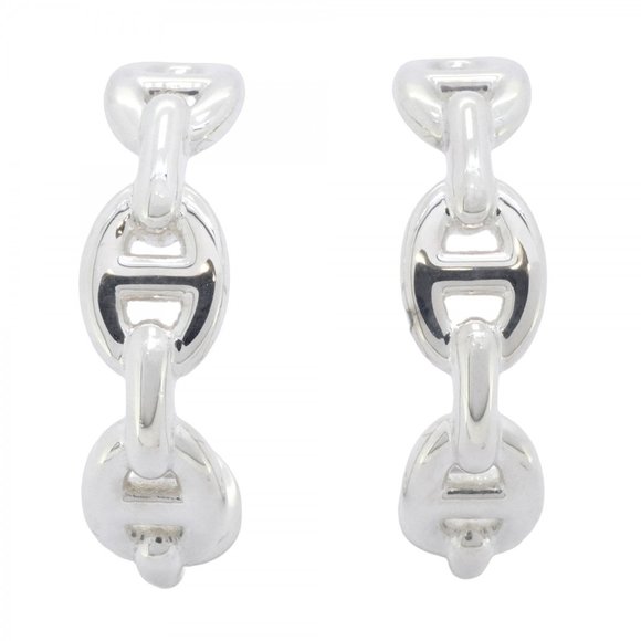 HERMES Silver Earrings - Picture 1 of 10